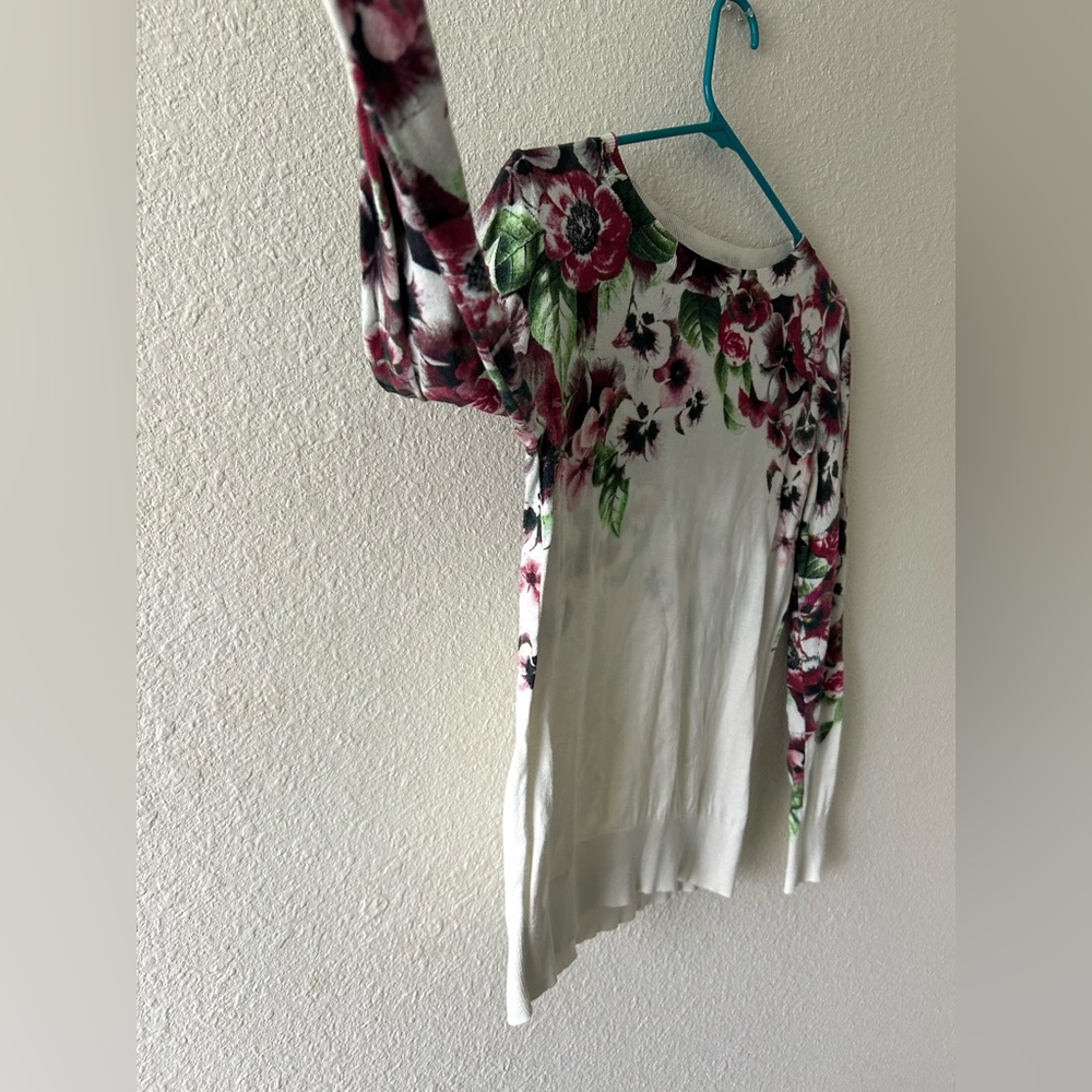 Halogen Floral Long Sleeve Sweater – Size Small - Picture 2 of 8